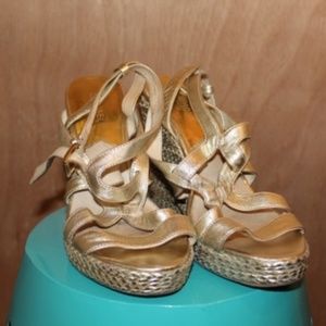 Michael Kors Womens Strappy Wedge Sandal size 9.5